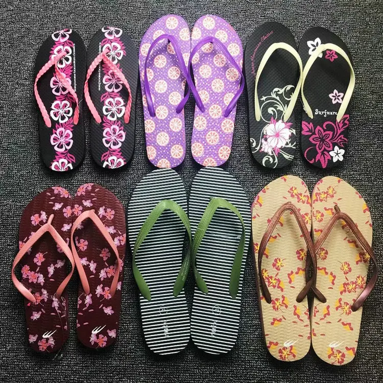 

0.32 Dollar Model TH081 Series Container Ready Stock Mix Lots Of Prints For slippers for flip flops women