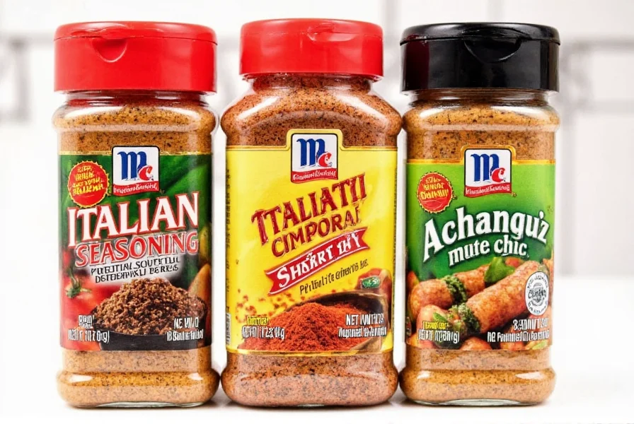 Spice Rack with Various Seasonings