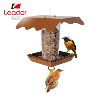 

Hanging Brid feeder,Powder Coated Metal Copper Wild Bird feeder for Patio Yard decoration