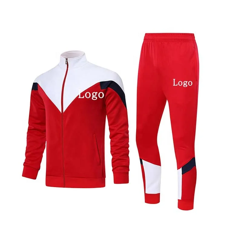 

Latest Custom Man Track Training Sportswear Good Quality Plus Size Gym Tracksuit Two Piece Set For Men