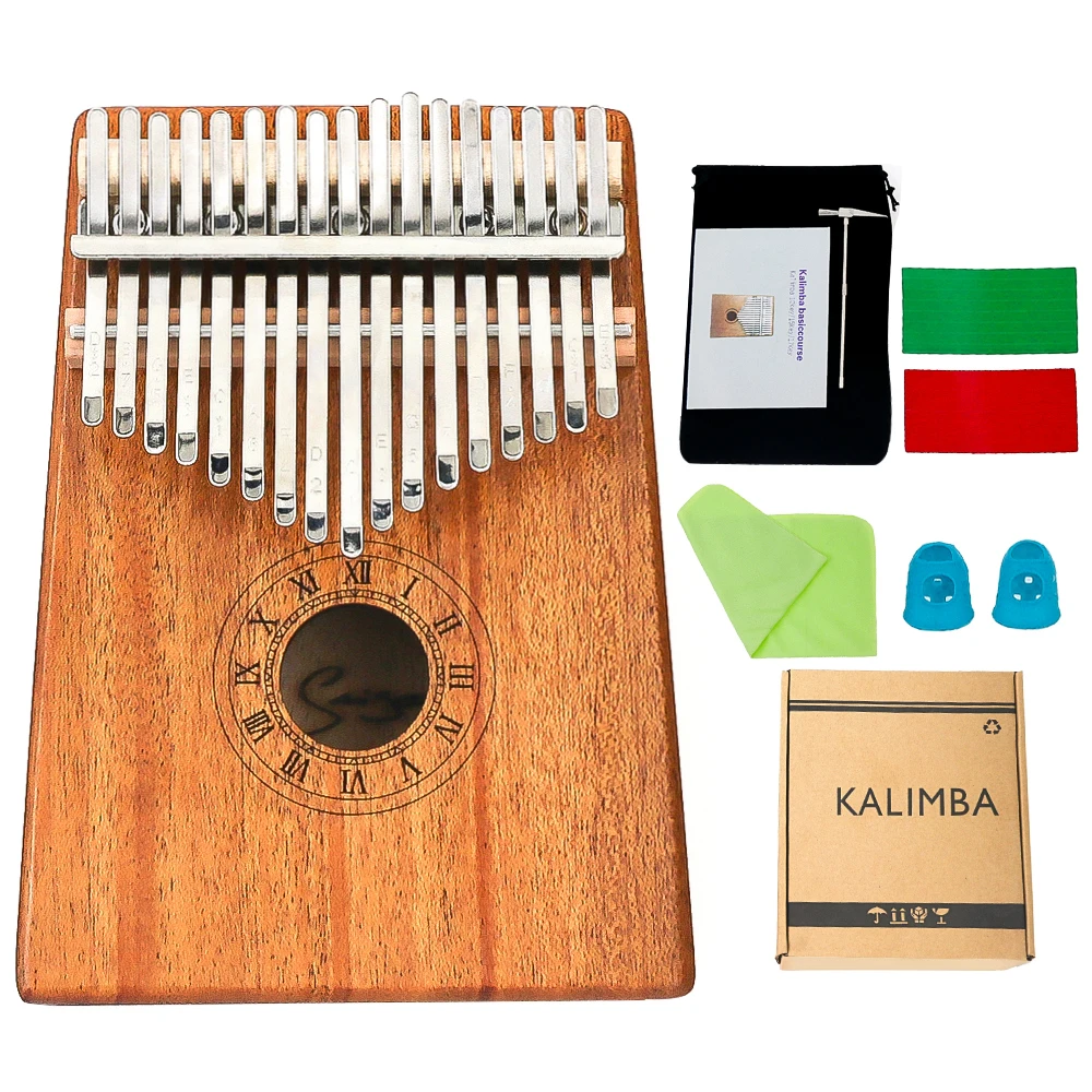 

kalimba 17 keys thumb piano China factory Thumb piano kalimba solid mahogany 17 keys Popular Music Gift, Nature