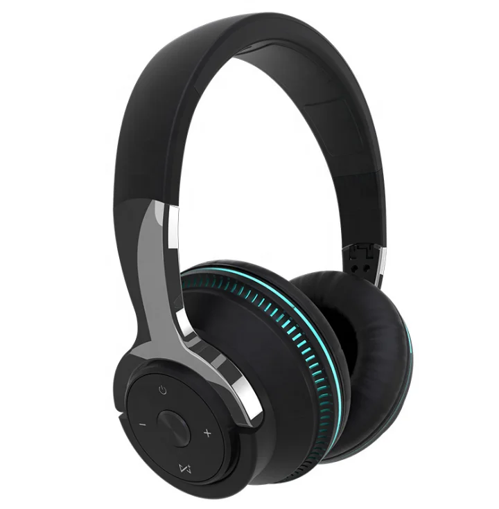 

Wireless BT Headphones Colorful LED Lights Headset Foldable Adjustable Headphone Stereo Earphone for Phone Gaming