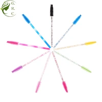 

SJB Shine Colorful Synthetic Hair Eyelash Extension Cosmetic Kit Sparkle Mascara Plastic Glitter Disposable Eyelash Brush Wands