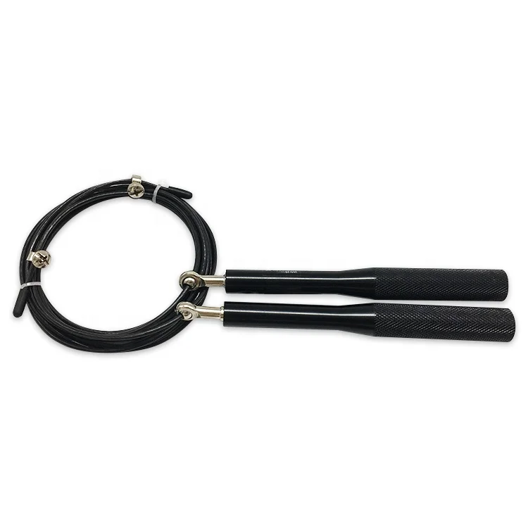 

PeakPower Fitness Aluminum Handle Steel Wire Smart Heavy Jump Rope Adjustable Jump Rope Speed Jump Rope, Black