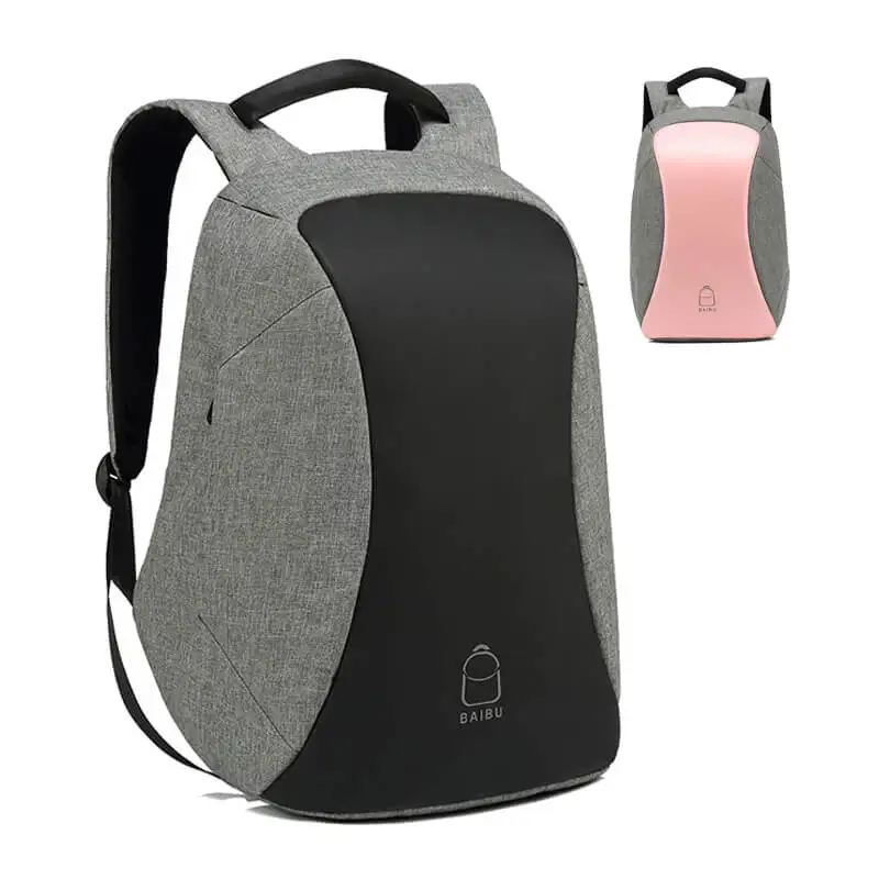 

Wholesale high quality business men custom waterproof nylon USB charging laptop backpack bag