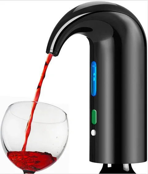 

Top Seller In USA 2020 Automatic Wine Dispenser USB Rechargeable Electric Wine Aerator Dispenser Pump with One Button, Red, black, white