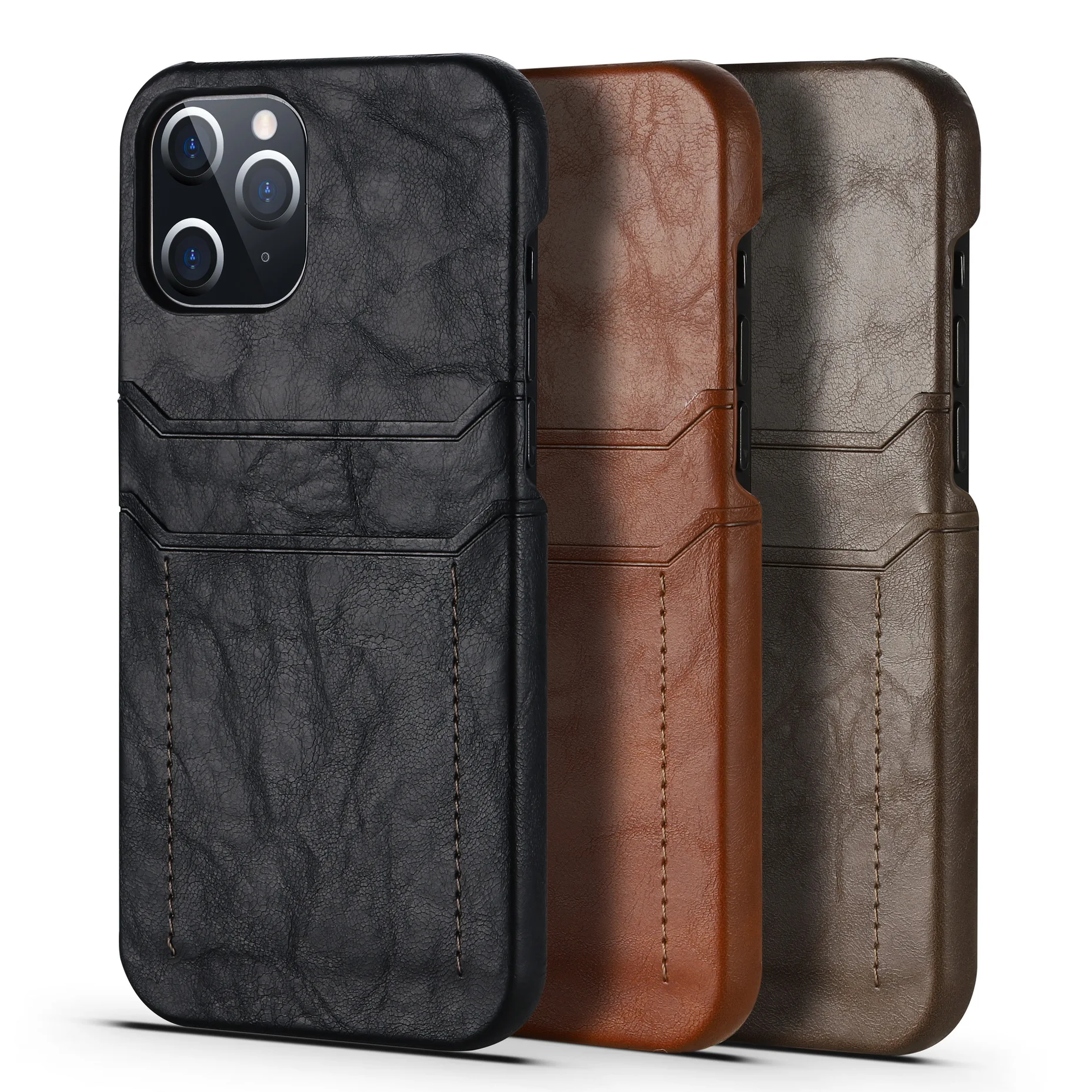 

Presale New design case for iphone 12 Luxury leather case for iphone 12 New mold OEM LOGO&package case cover for iphone 12