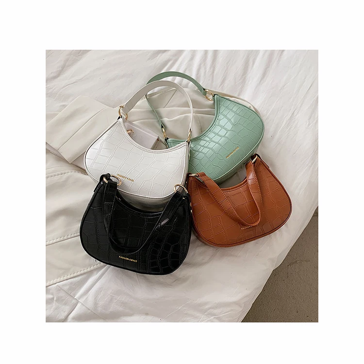 

French Style Crocodile Luxury Brand Purses and Handbags Designer Leather Shoulder Crossbody Bags for Women Fashion Underarm Bag