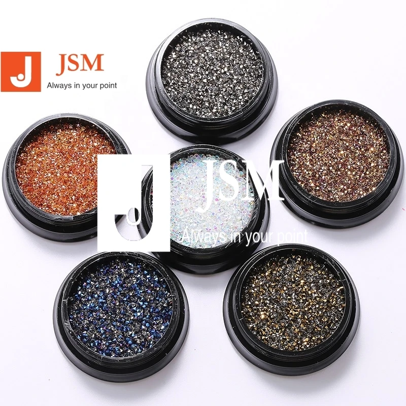 

"New York Storm" Colourful Mini Caviar Beads Crystal Tiny Rhinestones Glass Micro Decoration ND198, Show as photo
