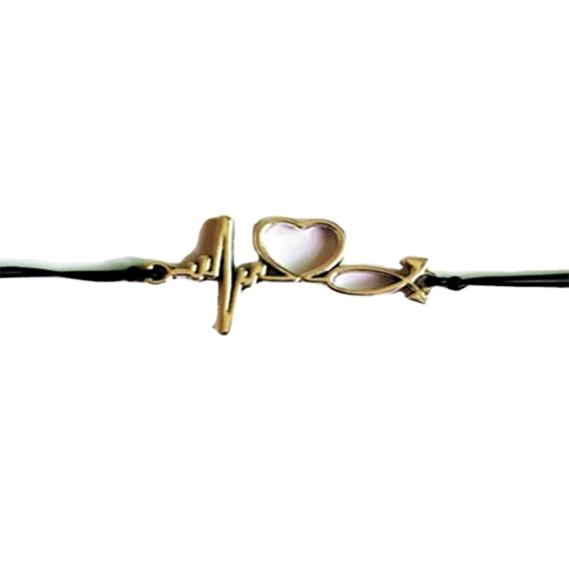 

Nurse Bracelet Stethoscope Charms Beaded Wax String Bracelet With Wish Card Gift