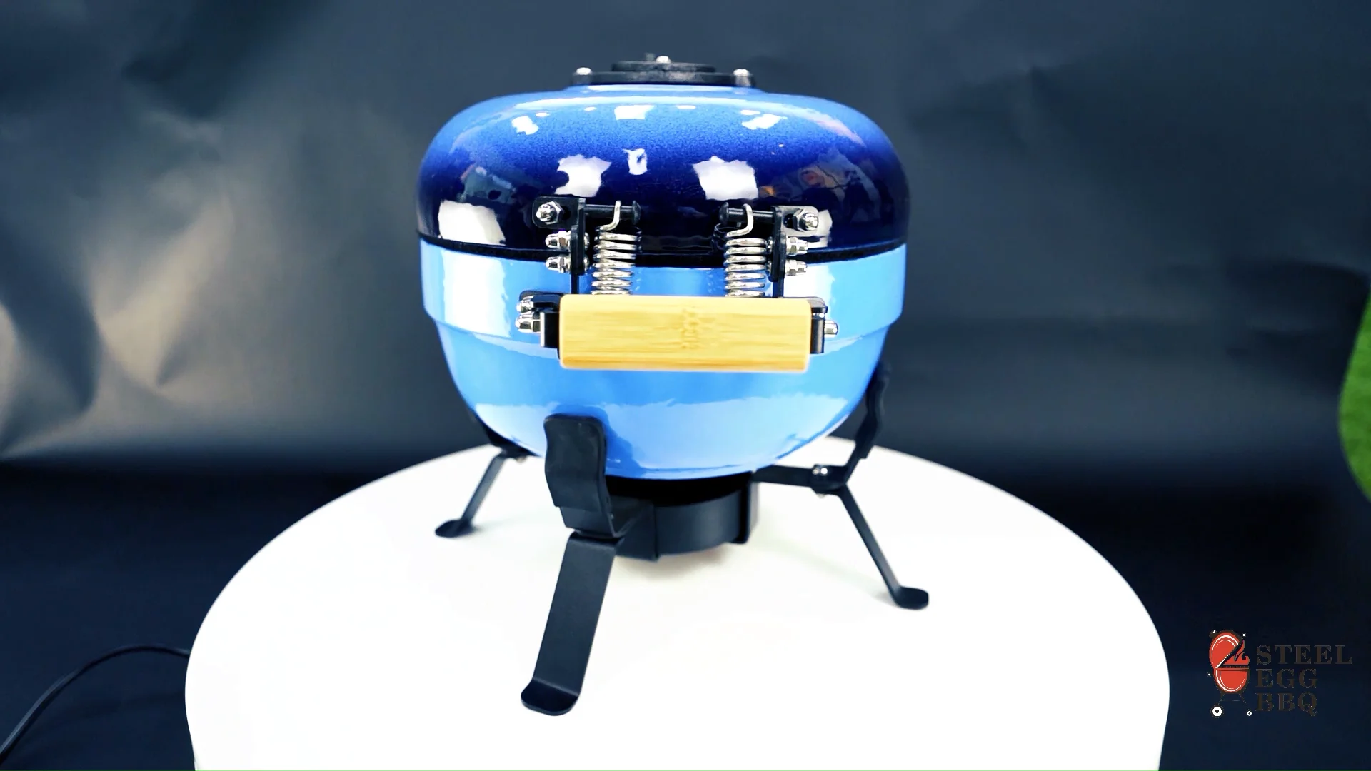 Steel Egg Bbq 12inch Mini Kamado Grills Ceramic Charcoal Outdoor