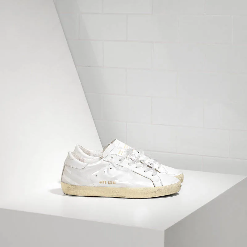 

Goldens SNEAKERS SUPER STAR IN PELLE E STELLA SERIGRAFATA gooses Shoes, 20colors