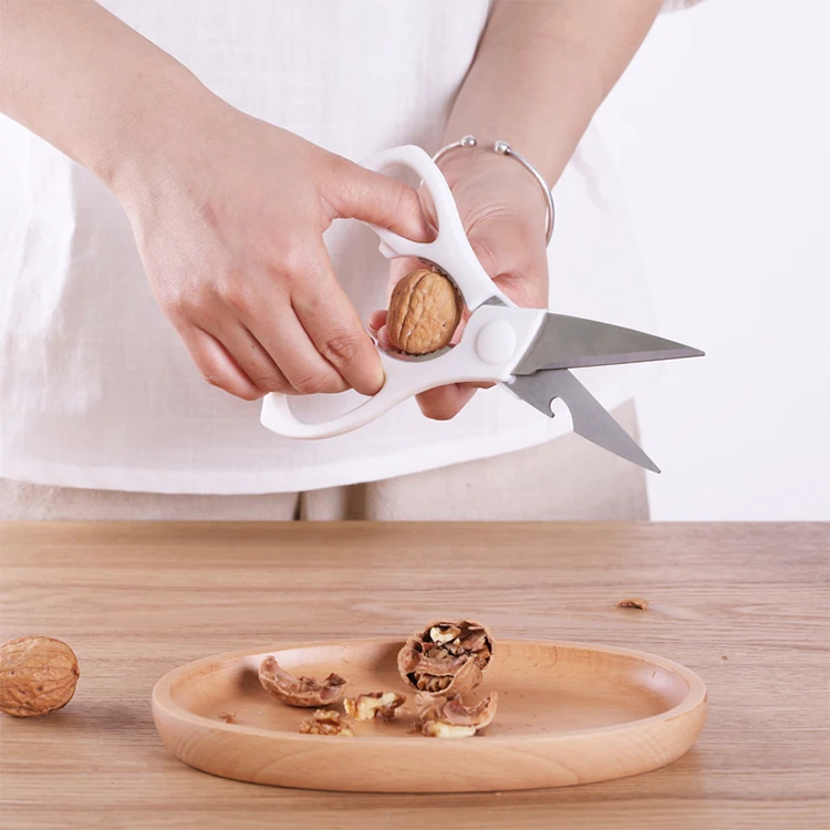 Multifunctional Heavy Duty Kitchen Scissors Poultry Scissors with Nut Cracker Bottle Opener