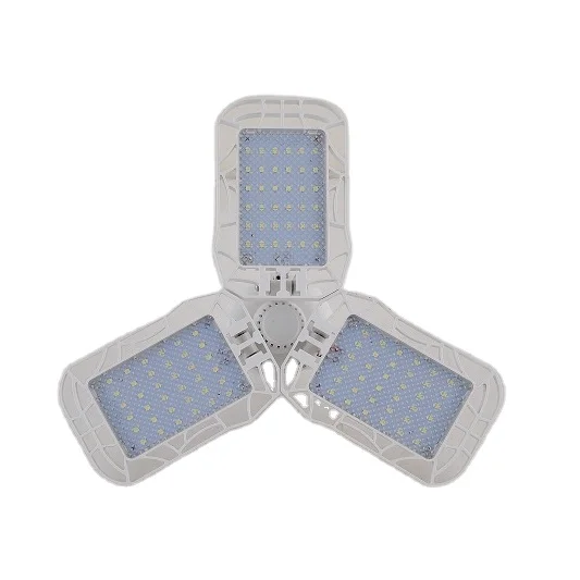 
2020 hot sale three-piece adjustable panel 60we27 deformable led garage ceiling light 