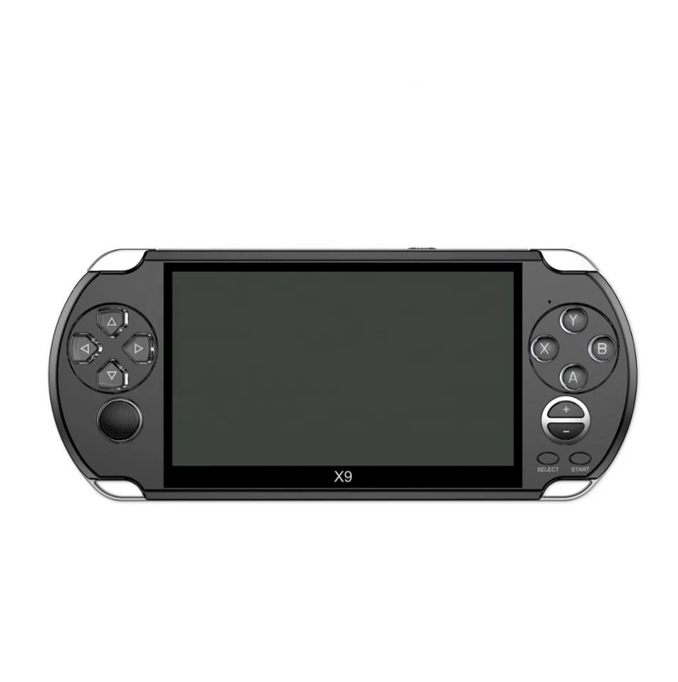 

10000 Childhood Classic Games X9 Portable Handheld Video Game Console 8GB 5.1 Inch 32 Bit Game Player, White/blue/black