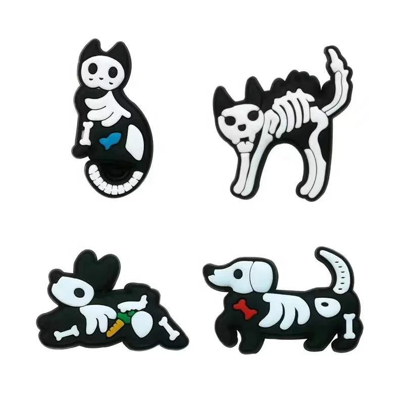 

100pcs+ wholesale 2022 Hot Sale Soft Pvc The dog bone Luxury Shoe Decoration cartoon style For design Croc Charms