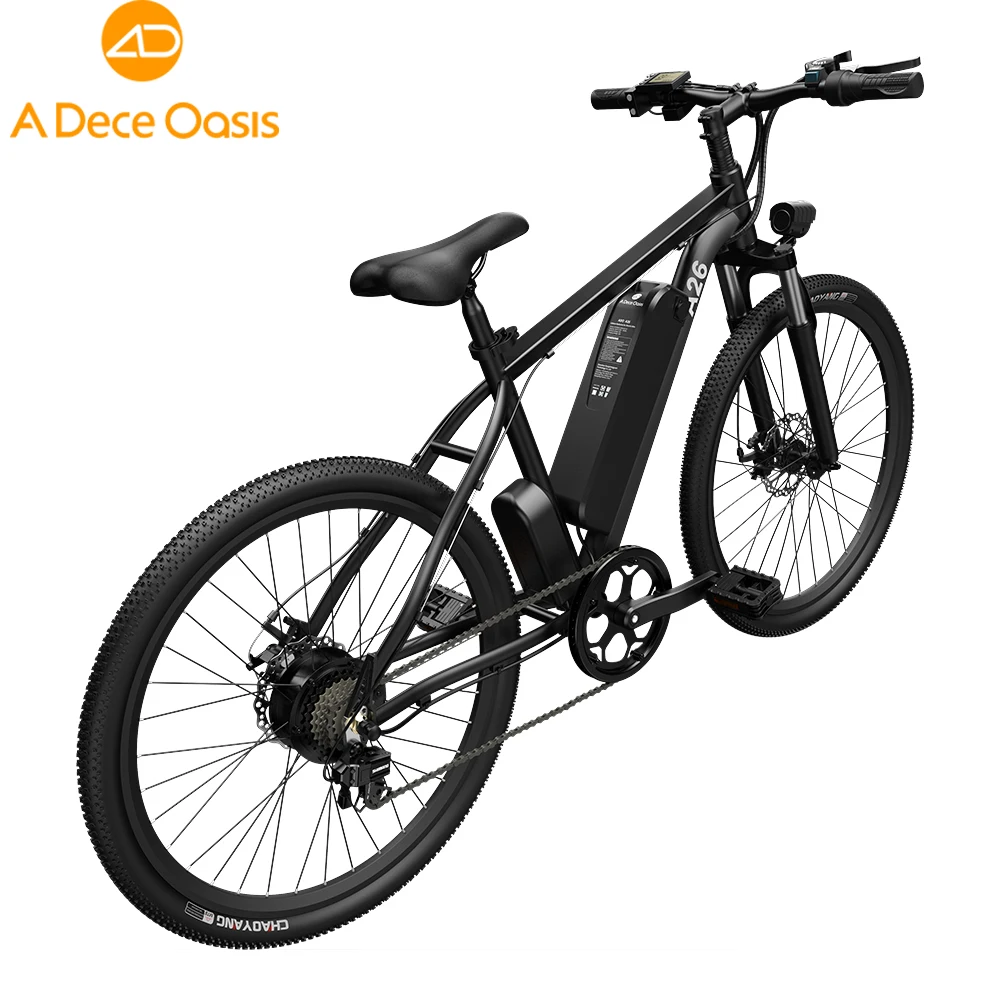 

ADO A26 500w folding fat tire electric bicycle mountain roa bike exercise city dirt bikes electric fat bike ebike, Black