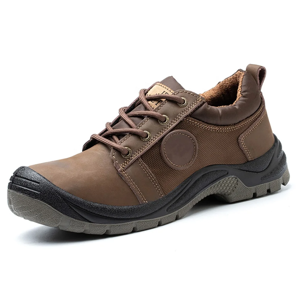 

FUNTA Professional SB S2 S3 Safety Shoes Factory Men Work Steel Toe Safety Footwear, Black/brown