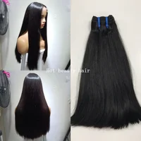 

Hotbeautyhair Super Double Drawn Straight Human Hair Bundles Brazilian Raw Virgin Cuticle Aligned Hair Wefts Extensions