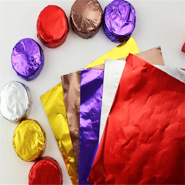 Aluminum Foil wrapping Chocolate/foil wrapping candy/AL  foil wrapping paper
