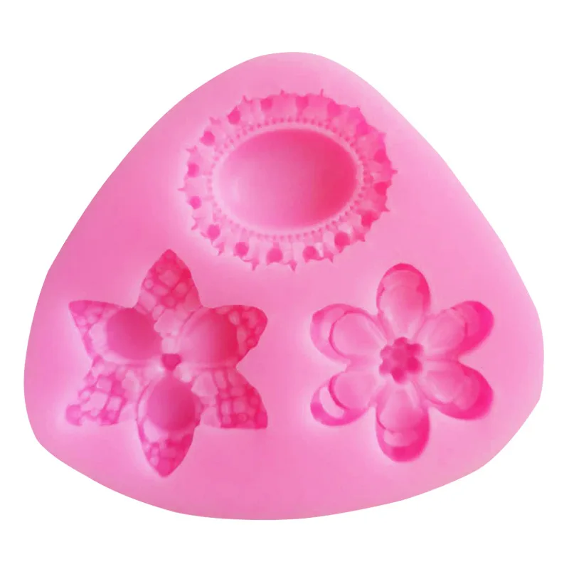 

Gem Flower Flower Silicone Mold Chocolate Baking Dry Powder Mold Ultra Light Clay Mold Pastry Cake Tool Baking Pan Craft Mold