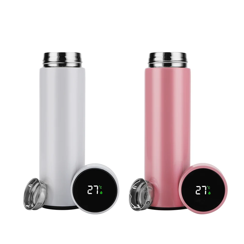 

OLERD Amazon LED Temperature Display Insulation Bottle Stainless Steel Intelligent Vacuum Flask Smart Water Bottle