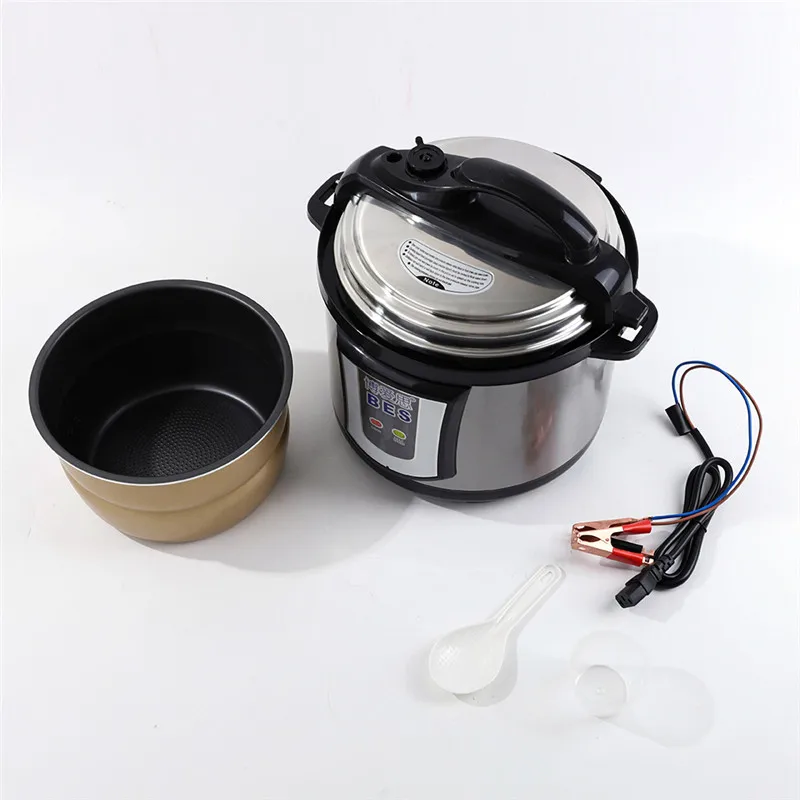 Dc 12v 5l Stainless Steel Electric Pressure Cooker Use Outdoor For 12v ...
