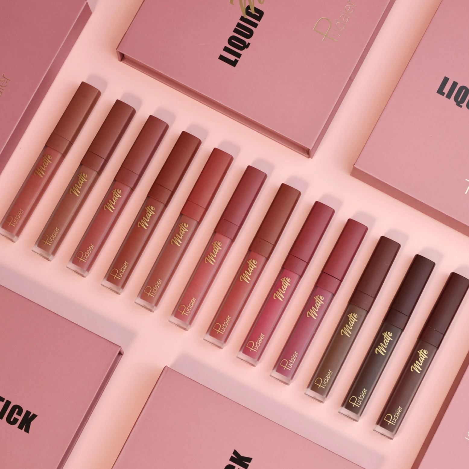 Pudaier Non-stick Cup Moisturizing Liquid Lipstick Matte Velvet Waterproof Cosmetics Long-lasting Moisturizing Makeup