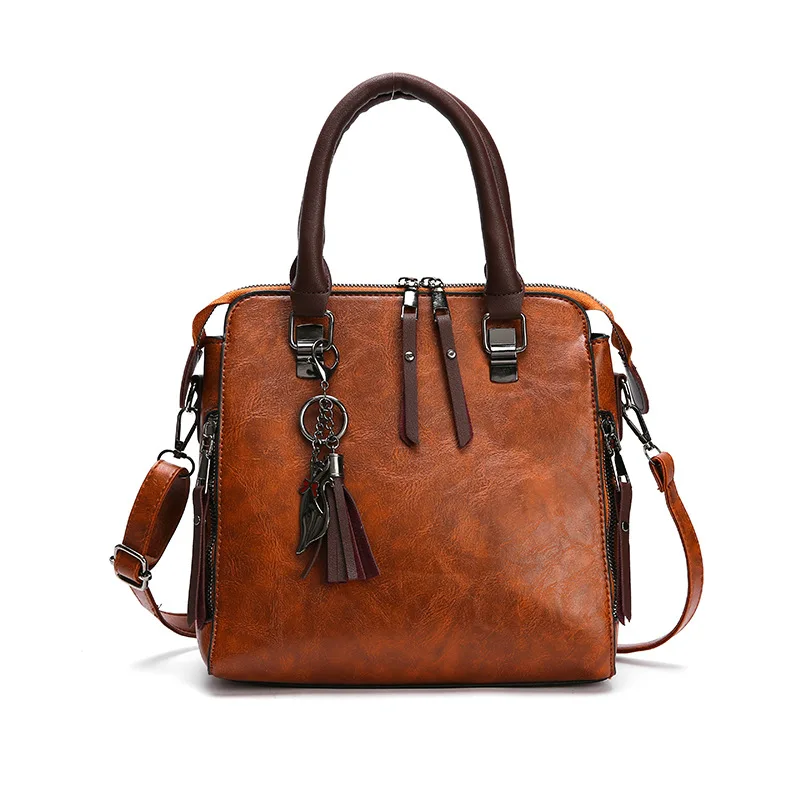 

Women Vintage Style PU Leather Crossbody Shoulder Bag, Customized color