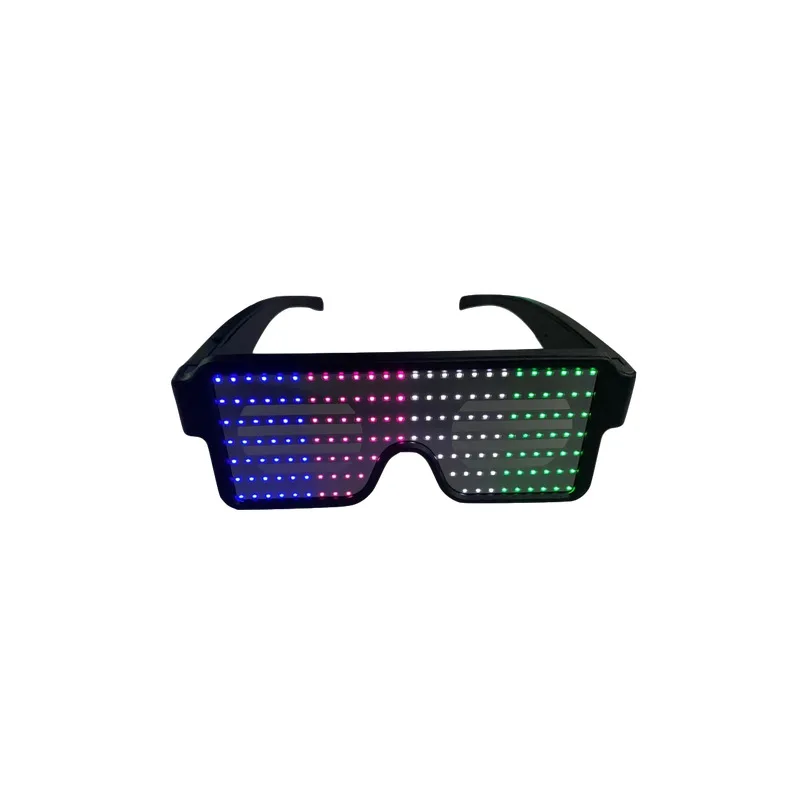 

Amazon LED Shinning Glasses Hot Sale Low Price Disco Dancing Changing LED Sunglasses Wholesale 2021 New Arrivals Party Black Men