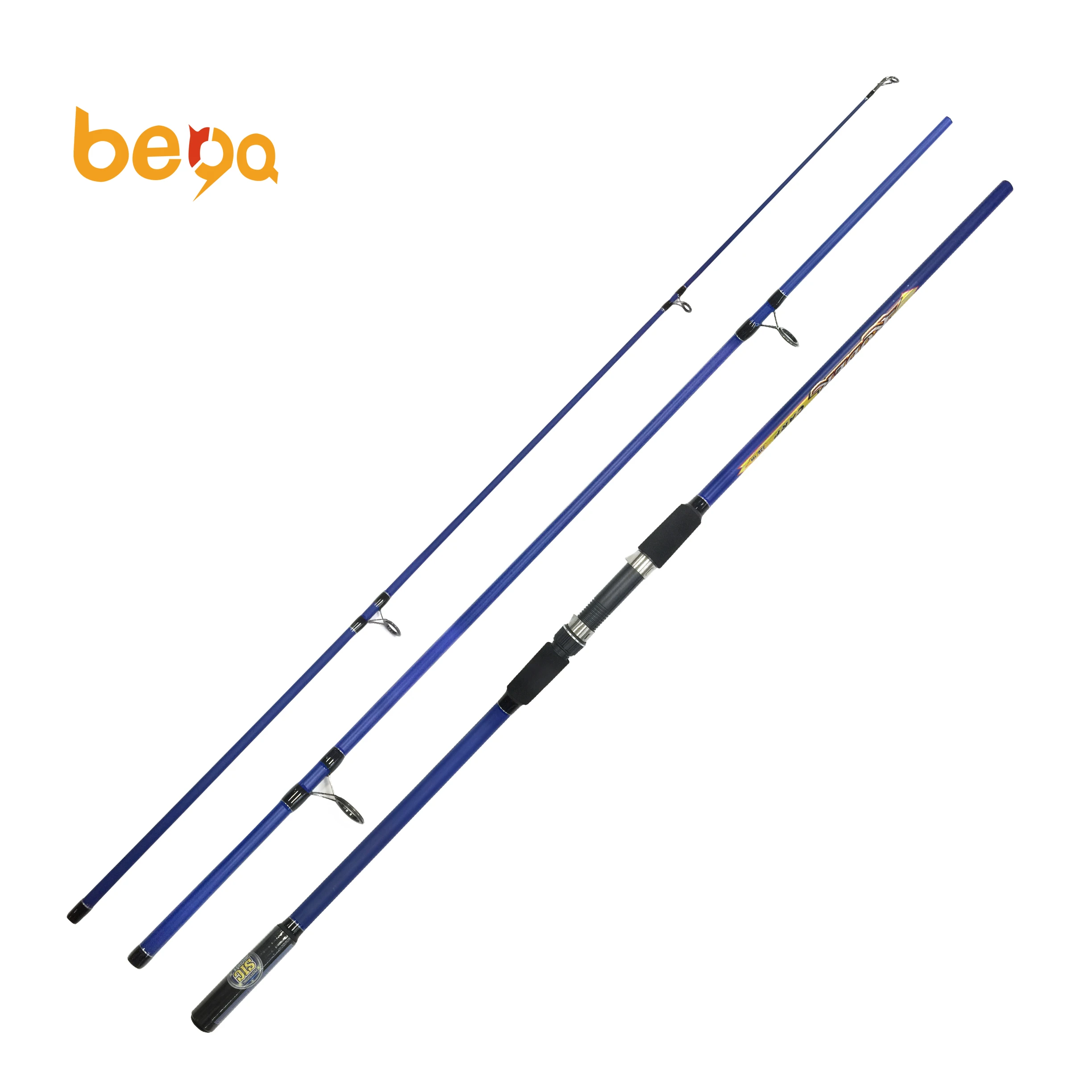 

Blue color 3.0m-4.5m 3 sections Carbon Long Casting Surf Fishing Rod For Big Fish Sea Fishing, Black/white/red/yellow/orange, customizable
