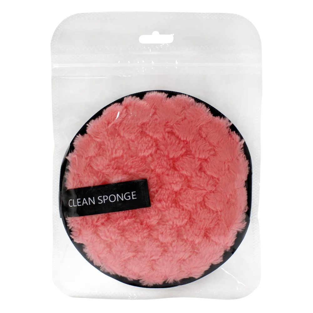 

Soft Microfiber Makeup Remover Puff Reusable Face Cleanser Sponge Pads, White