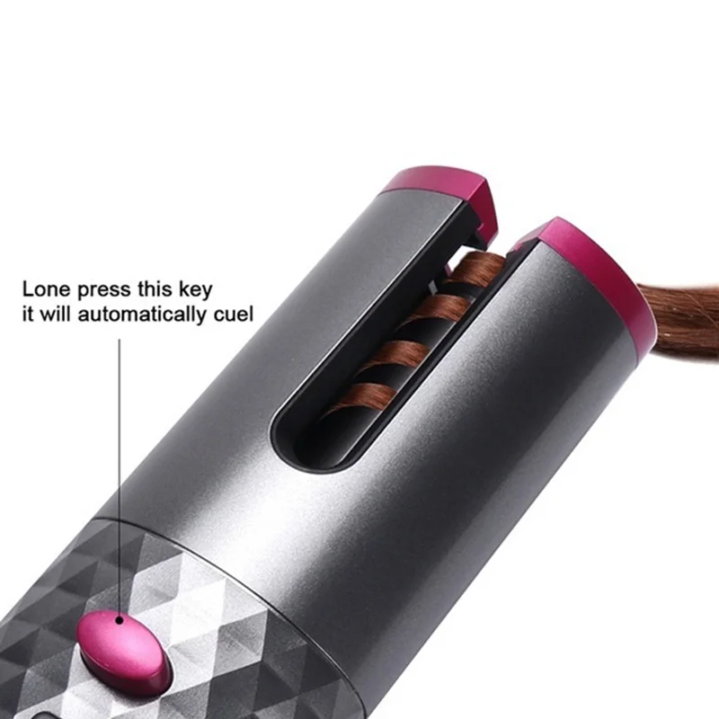 

Automatic Curling Iron Rotating Professional Curler Styling Tools for Curls Waves Ceramic Curly LCD Display Wireless Hair Curler