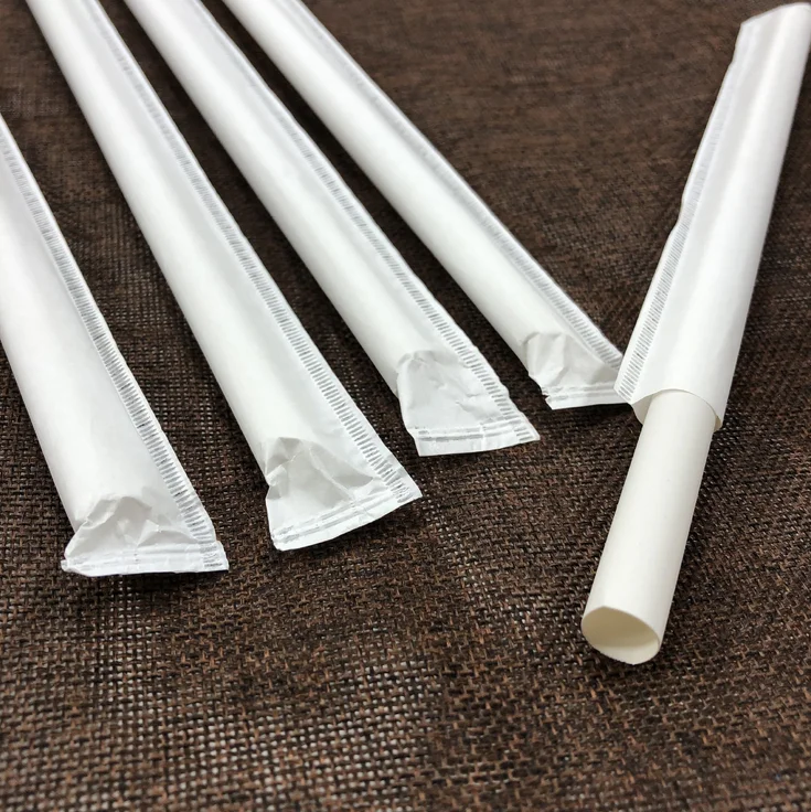 

Bamboo fiber PLA plastic straws disposable degradable bamboo drinking straw, Natural color