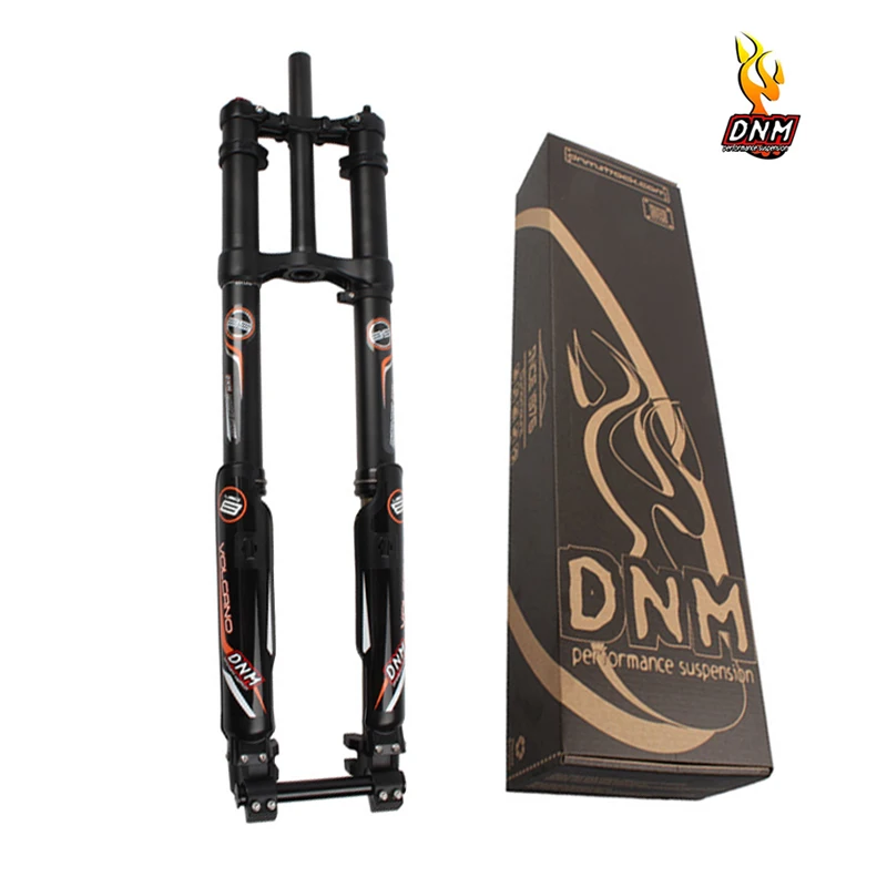 

DNM USD-8 Fork For Bicycle Disc Brake 26 inch27.5" Double Shoulder Air Shock Absorption Stroke 203mm MTB Fat Bike Fork