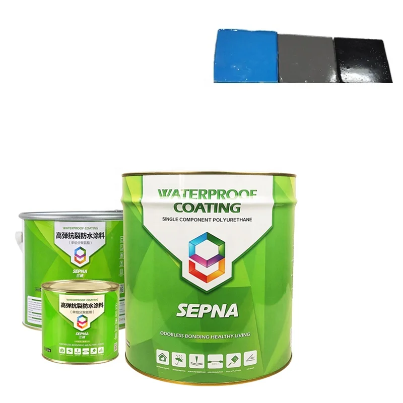 
one component liquid Flexible High polymer constructions polyurethane waterproofing coating for Roof,underground,kitchen 