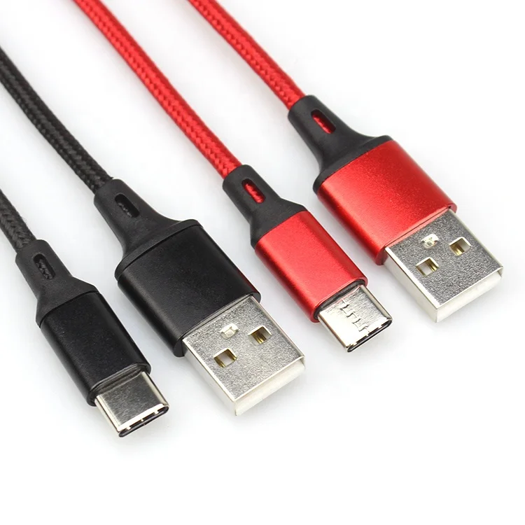 

3 feet Fast Charging USB Type C Cable 3ft Nylon Braided Power Cable