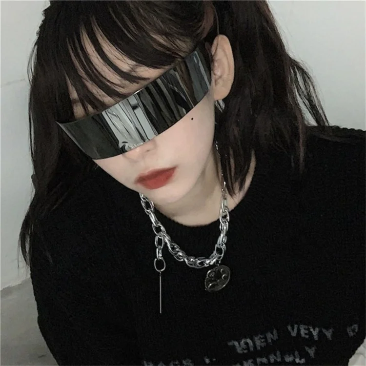 

Rimless Sunglasses Retro Sun Glasses Punk UV Protection Eyewear Vintage Gothic Steampunk Party Glasses