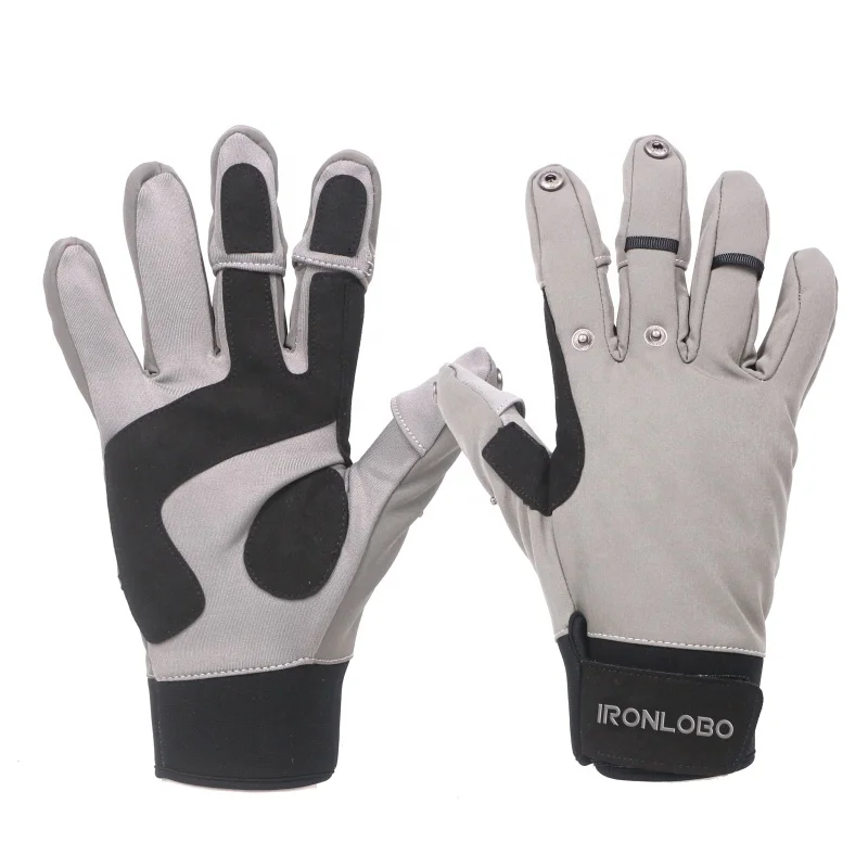 

UPF 50+ Non slip Half Finger Anti Skid Waterproof Fishing Gloves, Custom pattern