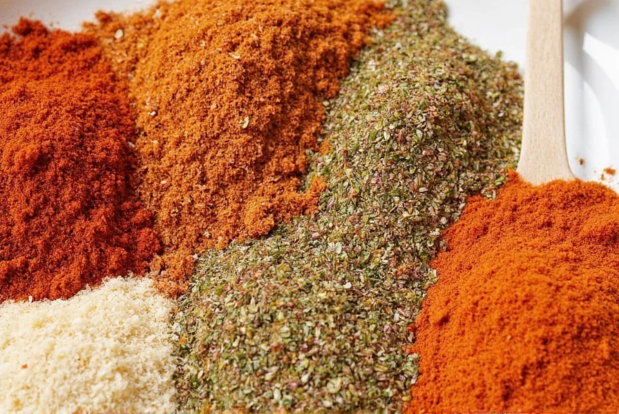Spice rack filled with seasonings