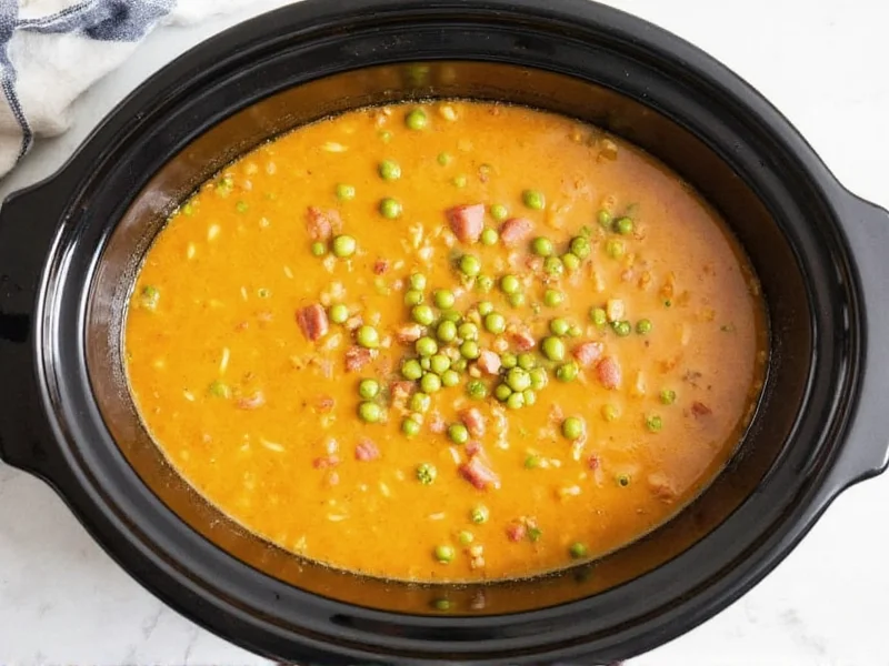 Perfect Slow Cooker Split Pea and Ham Soup Recipe