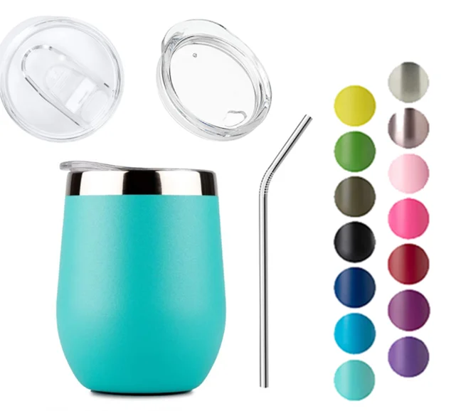 

High quality insulated coffee tumbler coffee tumbler travel egg cups 12oz wine tumbler, Customized color