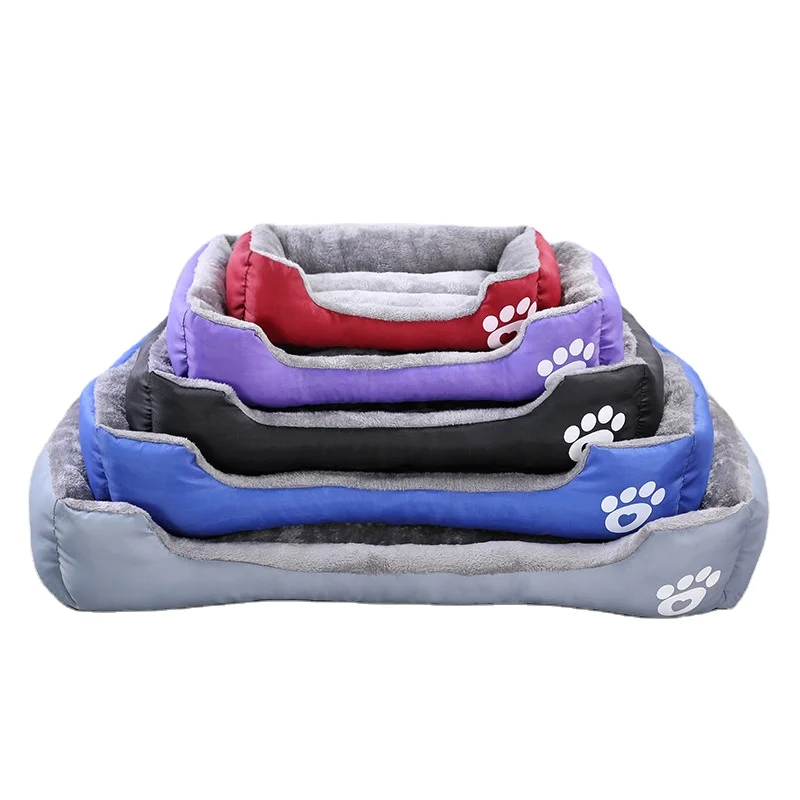 

Square Comfortable Double Sided Available Large Pet Dog Sofa Bed Wholesale 19 Colors Picture Memory Foam Pet Bed Solid Stocked