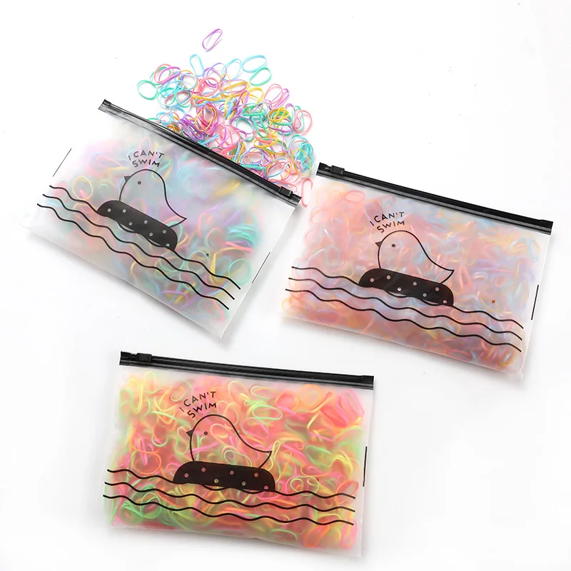 

Baby children color disposable small kindergarten bird bag rubber band kids accessories rubber band for hair