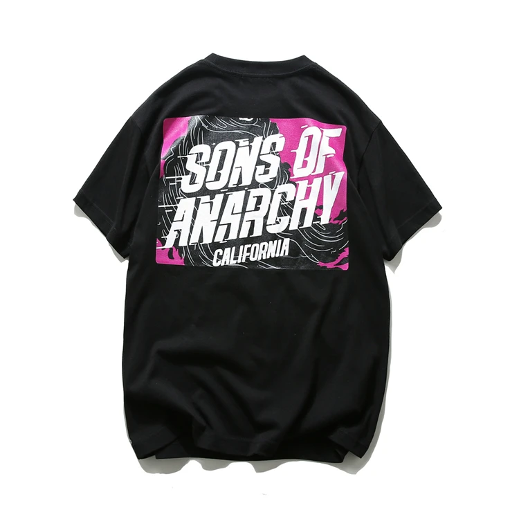 

2021 popular letter printing hip hop t-shirt men high quality t shirt men cotton handsome street wear t shirt men casual