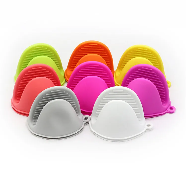 

2 Pieces per Pair BBQ Heat insulation frog silicone mini oven mitts heat resistant baking silicone gloves pot holder for cooking