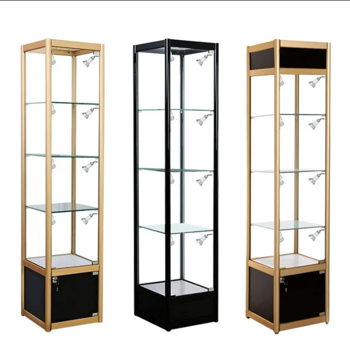 New Glass Trophy Cabinet Showcase Display Case Buy Glass