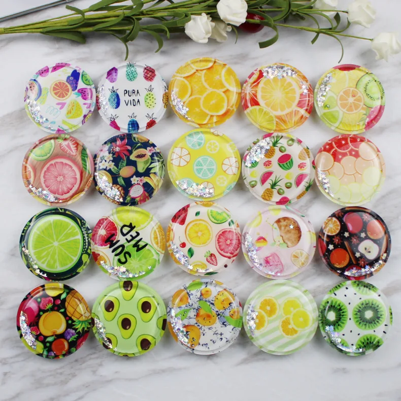 

Fruit Butterfly Shell Quicksand Bracket Phone Holder Grip Phone Stand