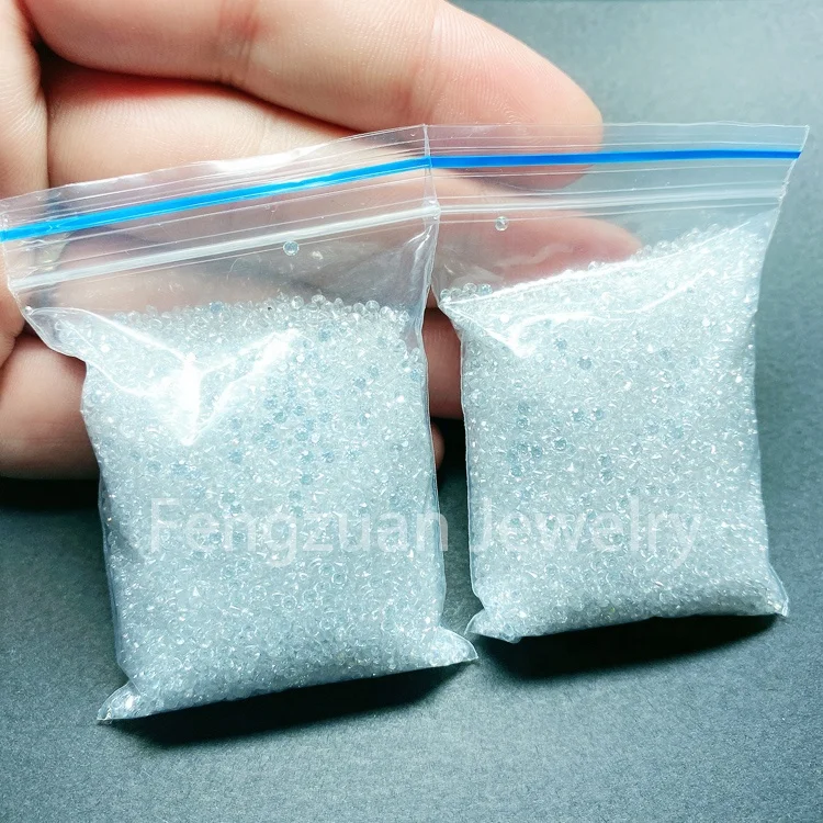 

cubic zirconia round white 1-3mm 3A factory wholesale price for silver jewelry