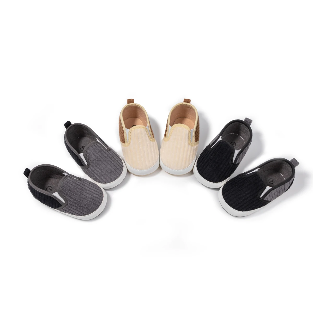 

MOQ 1 2022 New arrival indoor infant babe Anti-Slippery cotton Soft sole Light Weight baby casual shoes boys, Khaki,grey,black
